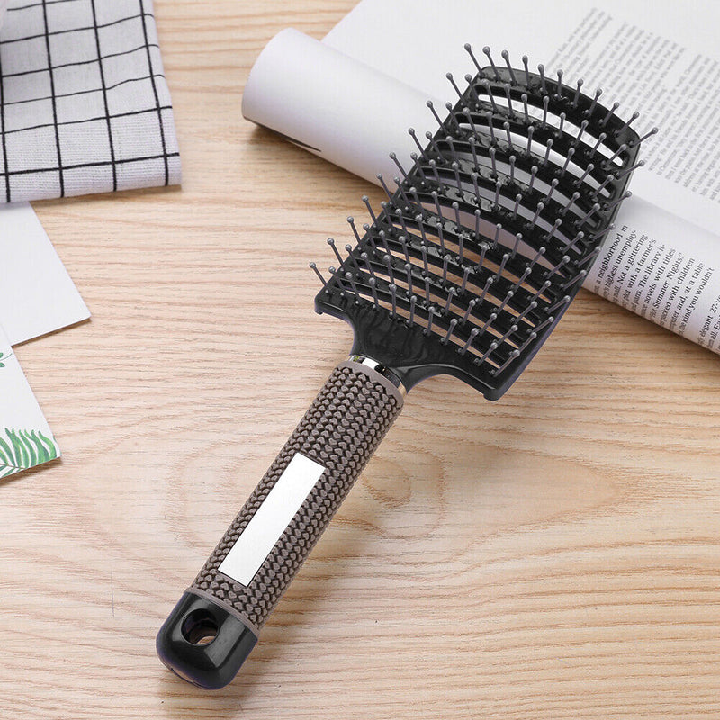 8 Color Bristle Nylon Women Wet Curly Detangle Hair Brush for Salon Styling Tool