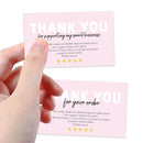 Card Thank You For Your Order Package Inserts Supporting Small Businesses