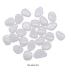 100pcs Luminous Pebbles Rocks Mix Color Stone Fish Tank Decoration (White) Newly