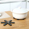 Black Foldable Non-slip Heat Resistant Pad Trivet Pan Kitchen Mat Holder T9F6