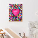 5D Rhinestone Pictures DIY Abstract Love Full Round Drill Diamond Painting Kit