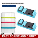 Nylon Travel Tied Cargo Luggage Lash Belt Strap Buckles Camping Kit (Blue) Newly