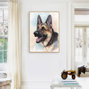 Dog Oil Paint By Numbers Kits DIY Handpainted on Canvas Wall Art Pictures