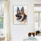 Dog Oil Paint By Numbers Kits DIY Handpainted on Canvas Wall Art Pictures
