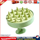 Silicone Scalp Head Body Massager Comb Round Hair Washing Brushes (Green) Newly