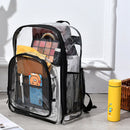 Travel Solid Transparent Storage Bag PVC Large Capacity Clear Shoulder Backpack