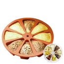8-Triangle Round Silicone Cake Pan Tin Muffin Pizza Tray Baking Hot DIY P4U1