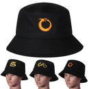 Men Fashion Gifts Cartoon Cap Sun Hat Dragon Pattern Bucket Hats Fishing Cap