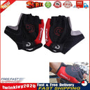 Fashion Cycling Bicycle Motorcycle Sport Gel Half Finger Gloves Red Size L Newly