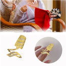 Opening Yarn Guides Finger Wear Armor Cover Crochet Loop Sewing Knitting Ring