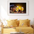 5D DIY Full Drill Round Shape Beer Rhinestone Diamond Drawing Kit for Bedroom