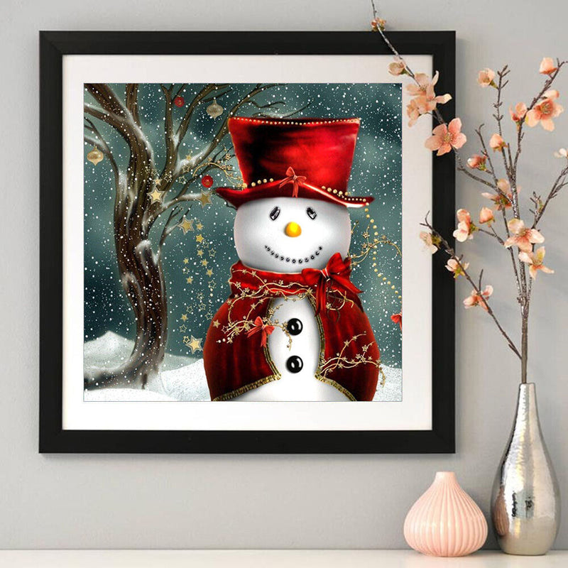 Diamond Painting 5D DIY Christmas Snowman Embroidery Craft Needlework Wall Decor