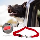 Adjustable Dogs Car Seat Belt Harness Pets Safe Seat Traction Rope (Red) Newly