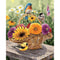 Flower Basket Bird Oil Paint By Numbers Kit DIY Home Decoration Gift Wall Art
