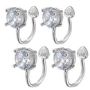 Women Men Tragus Earrings No Pierced Non Piercing Earrings Zircon Ear Cuff