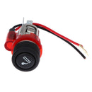 12V Cigarette Lighter Assembly Car Motorcycle Boat Power Socket Plug (Red)