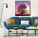 5D DIY Diamond Painting Full Drill Rhinestone Mosaic Tree and Moon Cross Stit