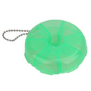 Portable Organizer Pill Round Box 7 Slot Health Pill Box Medicine