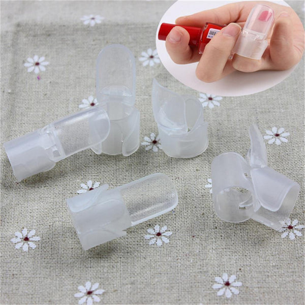 DIY Fashion Women Nail Protector Clips Manicure Cover Tips Finger Polish Shield