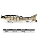 8 Segment 13cm 30g Sea Fishing Lures Sinking Artificial Hard Bait (D8K-01) Newly