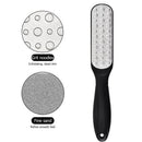 Double Side Stainless Steel Foot Rasp File Dead Skin Callus Remover (Black)