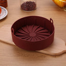 Air Fryer Thick Silicone Grill Pan Cake Frying Tray Heat Resistant Basket Newly