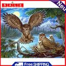 30x 40cm 5D DIY Diamond Painting Bird Family Full Drill Cross Stitch Home Craft