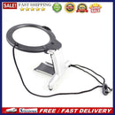 2 LED Desk Loupe Lighted Reading Magnifier Sewing Cross Stitch Magnifying Glass