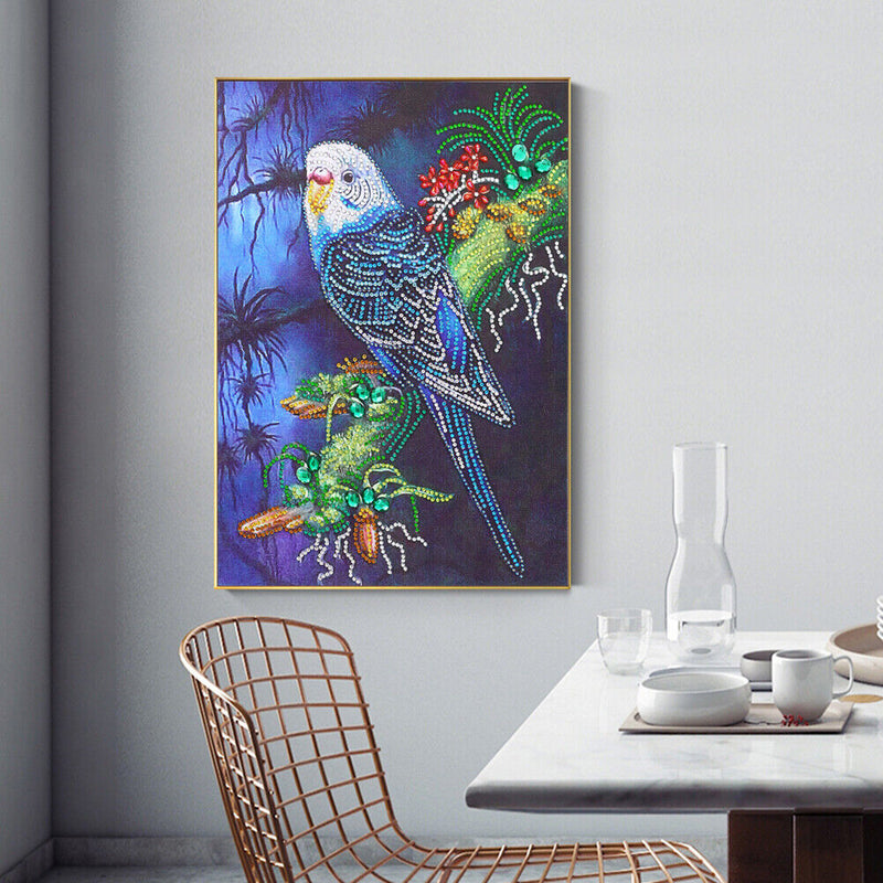 Diamond Painting Bird Partial Special Shape Rhinestone DIY Picture (PA019)