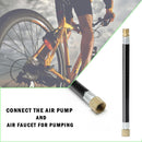 1pc MTB Bike Tire Gas Valve Adapter Inflater Air Pump Extension Pipe Tube Newly