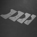 4pcs Alignment Ruler Clothing Ruler Clothes Neckline Center Measure Tool T-Shirt