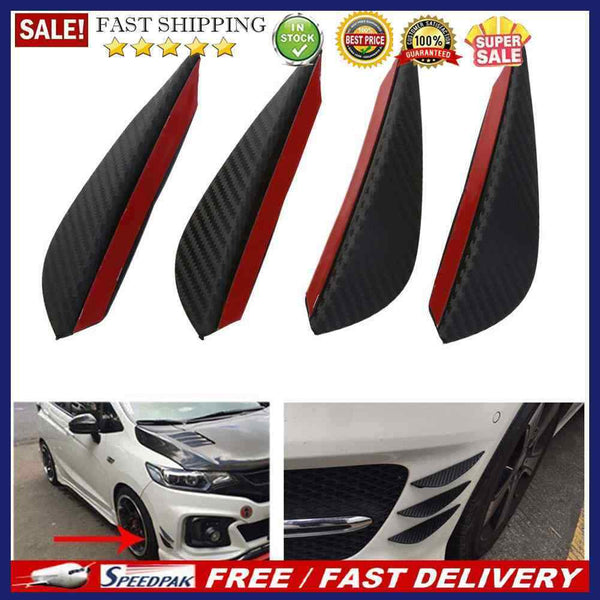 Car Front Bumper Air Cutter Universal Carbon Fiber Modified Front Bumper Spoiler