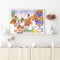Easter Bunny Oil Paint By Numbers Kits DIY Canvas Picture Holiday Drawing