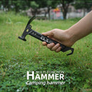 Outdoor Camping Hammer Aluminum Alloy Handle Ground Nail Hammer Tool Hammer