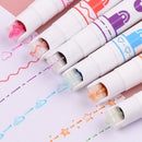 Hand Account Wavy Lace Outline Pen Fluorescent Pen Highlighter Roller Curve Pen