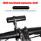 Carbon Tube Bicycle Handleable Extender MTB Bike Cycling Headlight Bracket Holder