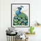 40x50cm Peacock Frameless Picture Oil Paint By Numbers Hand Painted Home Decor