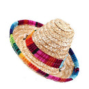 Buckle Costume Cat Pet Straw Hat Pet Ornaments Sombrero Mexican Straw Cap