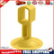 2pcs Doorknob Wall Mute Crash Pad Cushion Door Handle Silencer (Yellow)