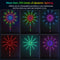 156LED Firework Light Kit with Music Sound Remote Control for Holiday Decor