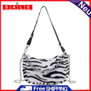 Autumn Plush Crossbody Bag Women Animal Print Travel Chain Shoulder Satche Purse