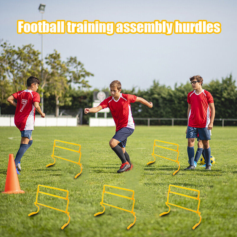 Foldable Removeable Football Barrier Frame Soccer Training Barrier (Yellow)
