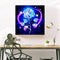 5D DIY Diamond Painted Round Diamond Blue Rose LD166