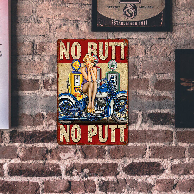 Metal Signs Sexy Girl Iron Painting Metal Wall Art Plaque Poster 20x30cm