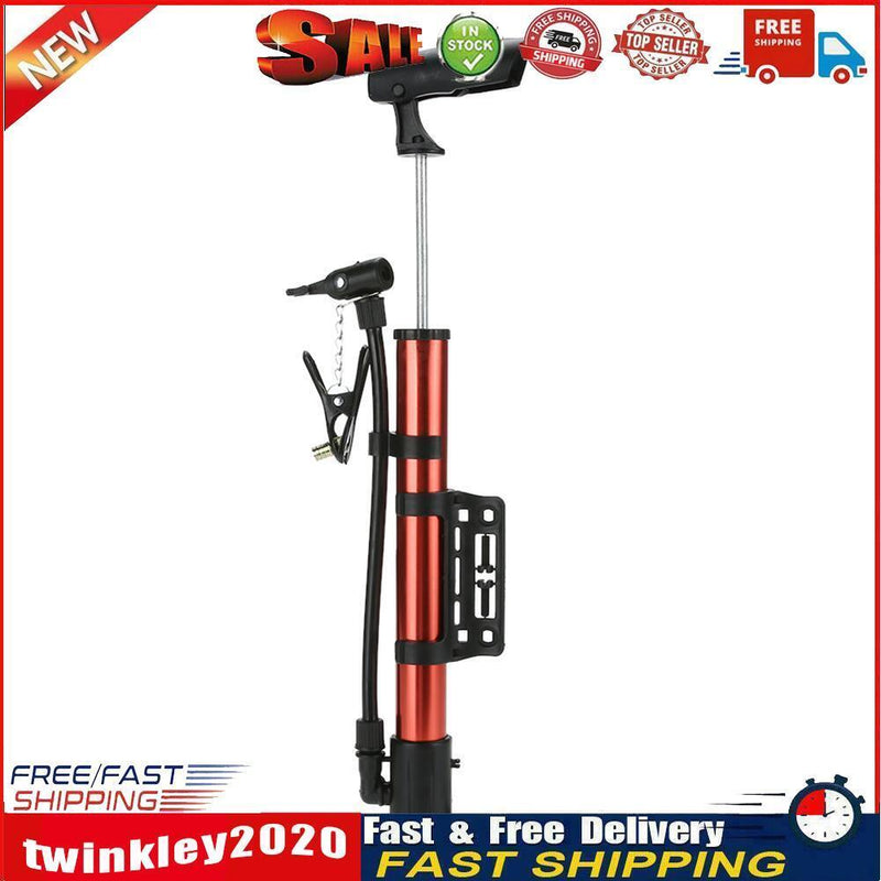 Portable Lightweight Aluminum Alloy MTB Cycling Bike Tire Air Pump(Red) Newly