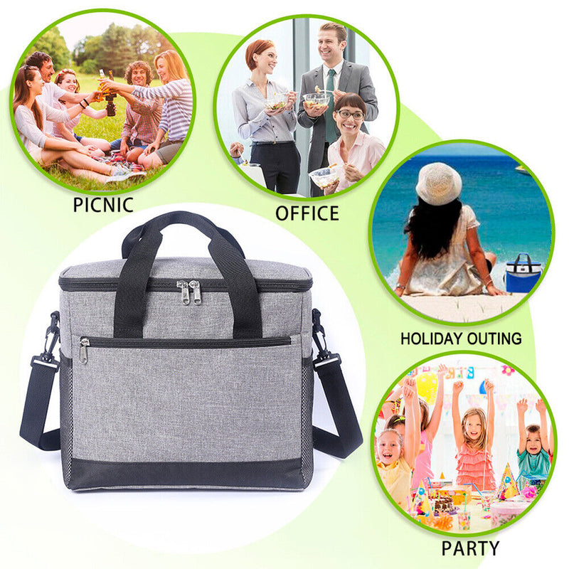 #A Waterproof Outdoor Picnic Thermal Bag for Camping Food Transport Storage Ice