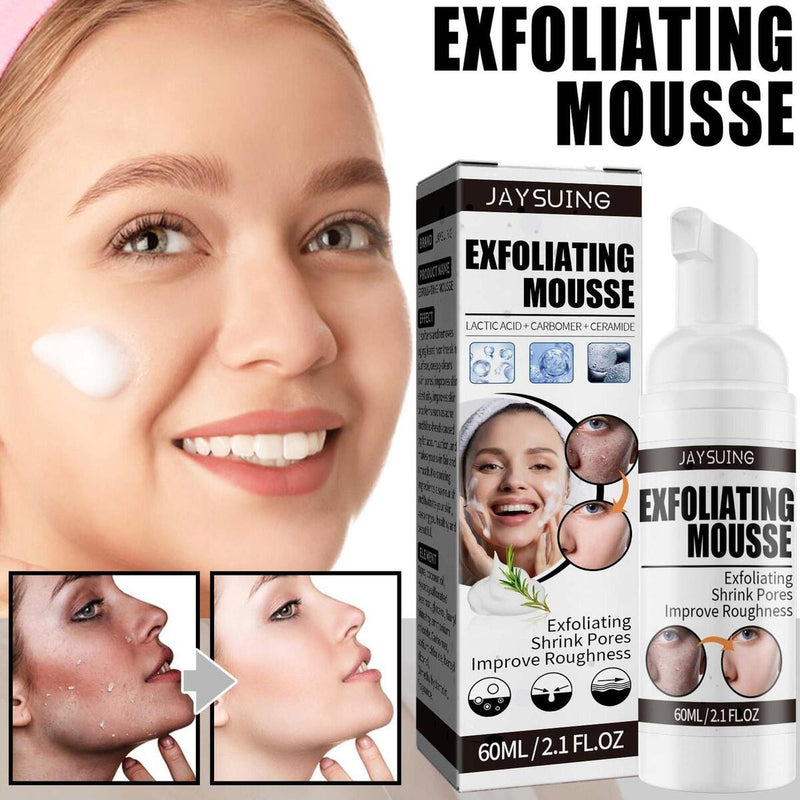 60ml Facial Exfoliating Mousse Deep Remove Cleaning Peeling Gel Skin Care Smoot&