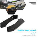 Universal Gloss Black Car Front Bumper Lip Splitter Chin Spoiler Left+Right