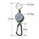 m Freien teleskopischer Schnur Keychain einziehbarer EDC taktischer O T1H G0Q8