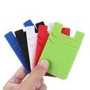 Adhesive Silicone Fashion Elastic Wallet Case Phone Card Holder Card Pocket